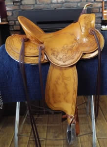 3B Visalia-style old-timer saddle